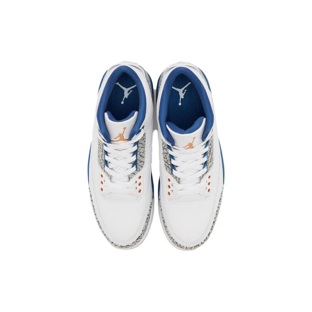 Кроссовки Air Jordan 3 Retro White and True Blue