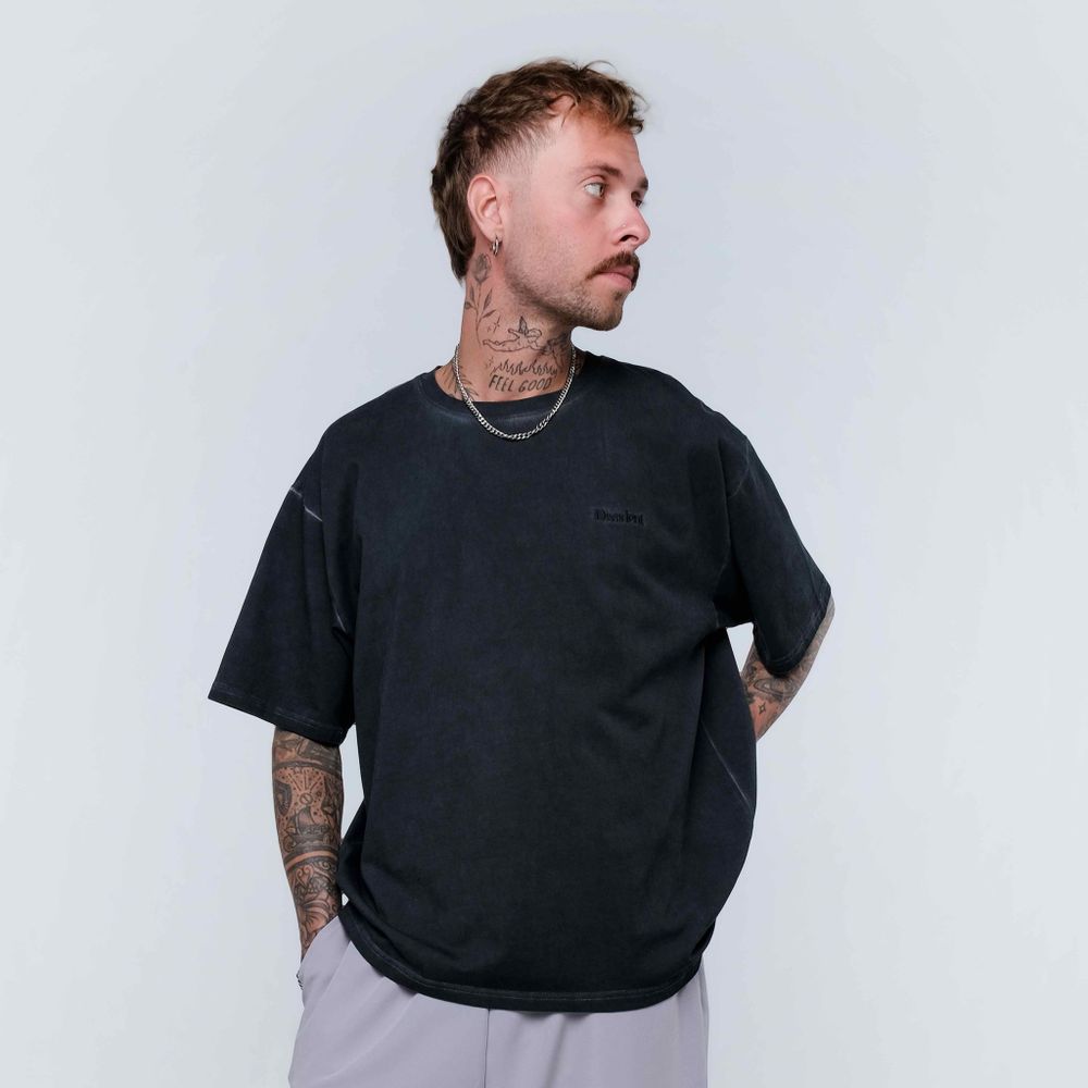 Футболка OG Logo Monochrome Asphalt черная