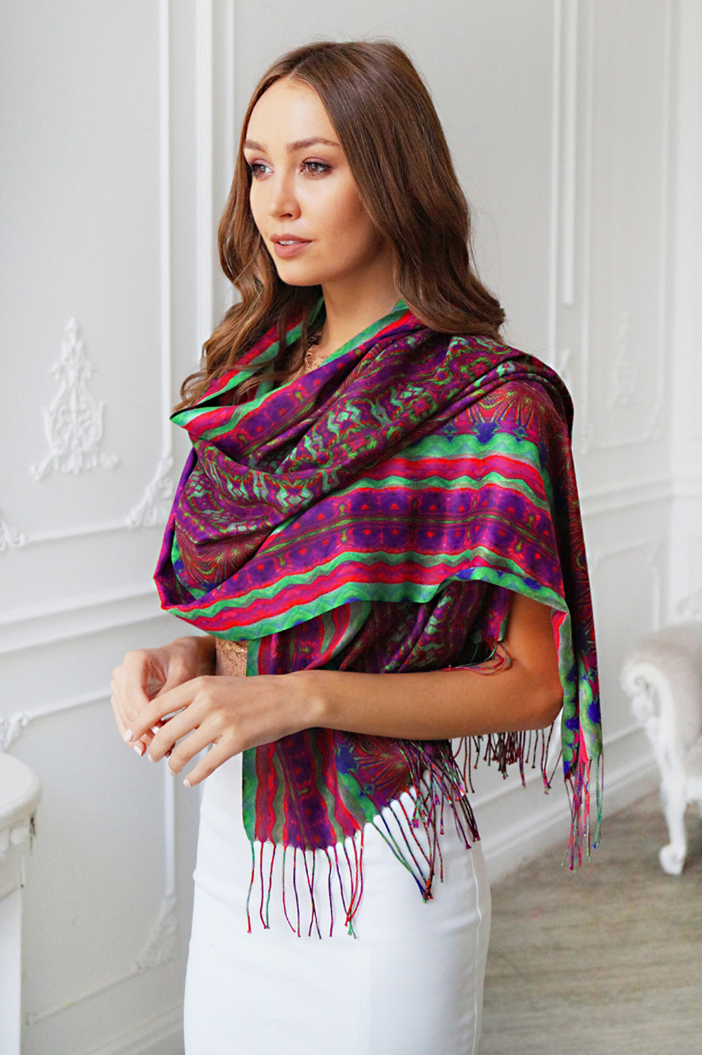 LIGVIANNI Палантин Kerchief Clover
