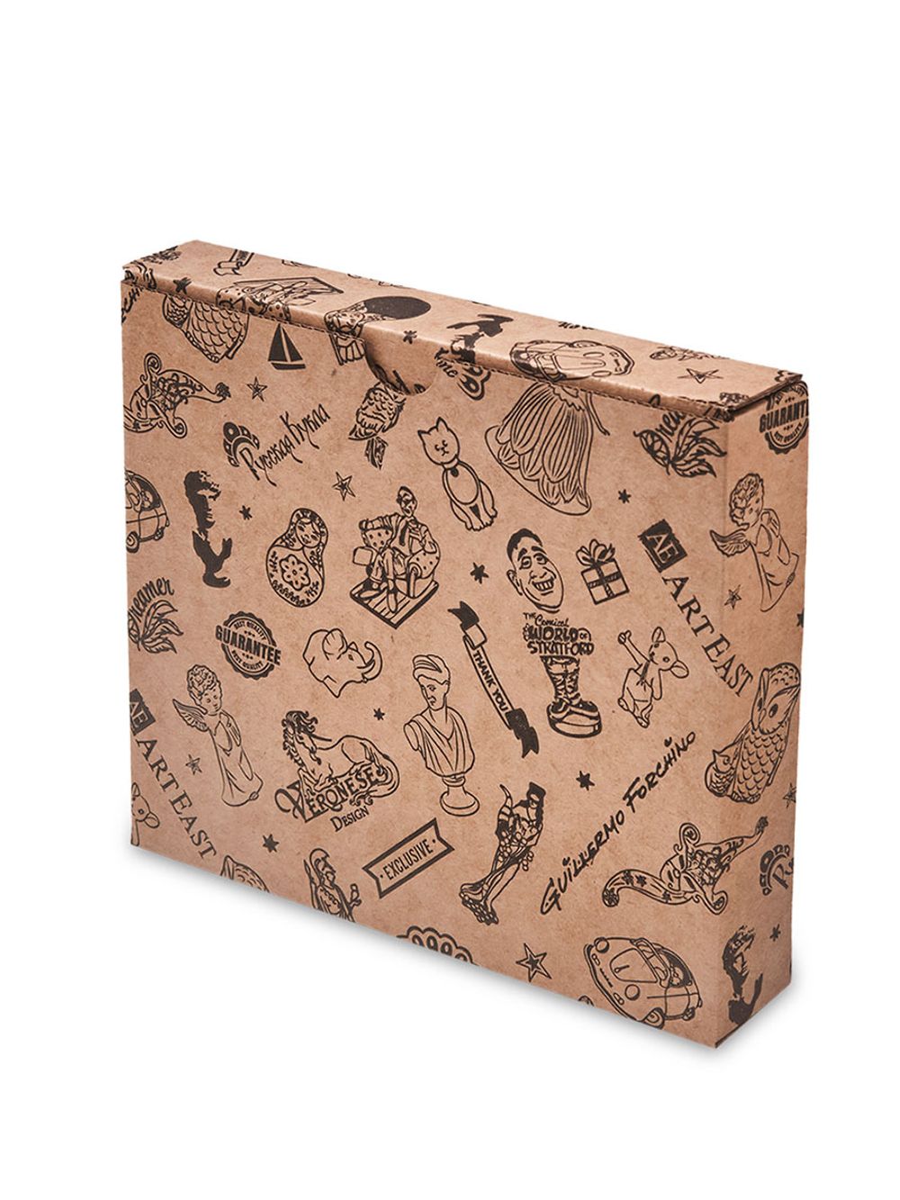 ГКП-28 Коробка с откидной крышкой и дном микрогофрокартон 190х30х160