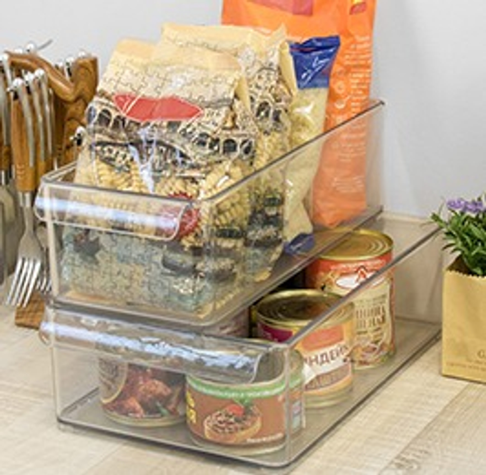 Емкость для холодильника Mannaz 32.9х14.3х10.2, прозрачный