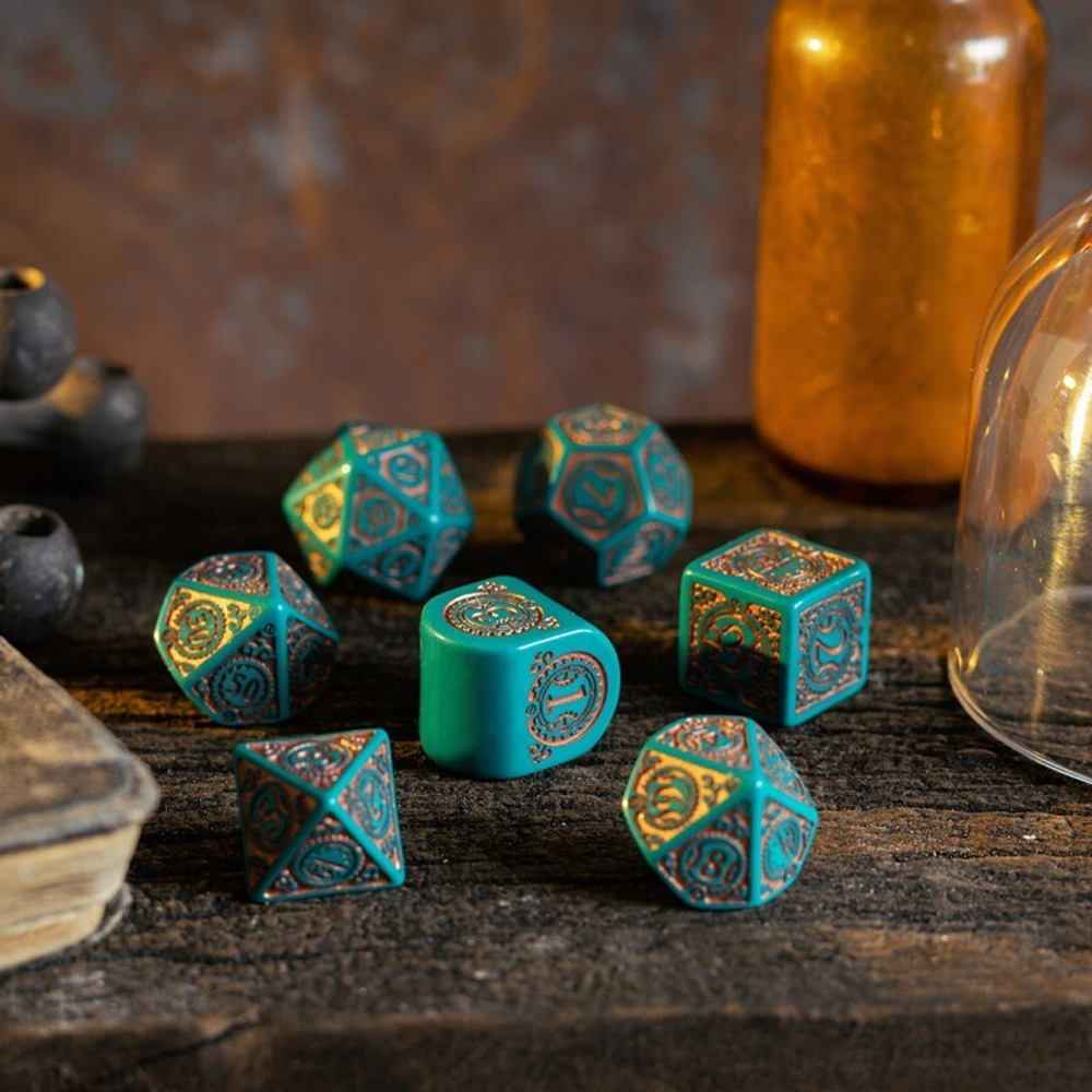 Набор кубиков Steampunk Clockwork: Nautical Apparatus Modern Dice Set