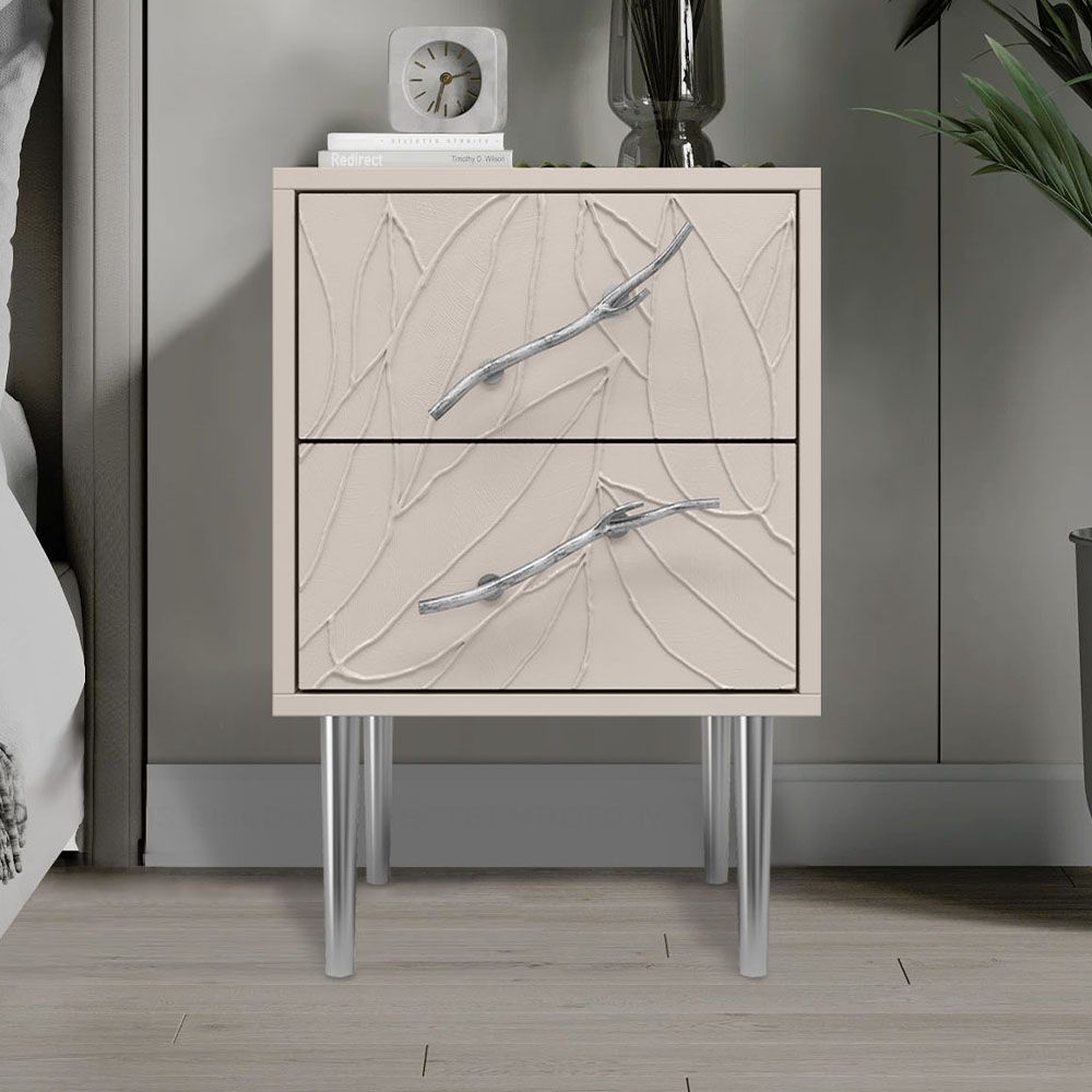 Тумба Арт Колор leaves Стайл Сильвер Серый агат