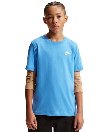 Футболка для мальчика теннисная Nike Boys Sportswear - university blue/white