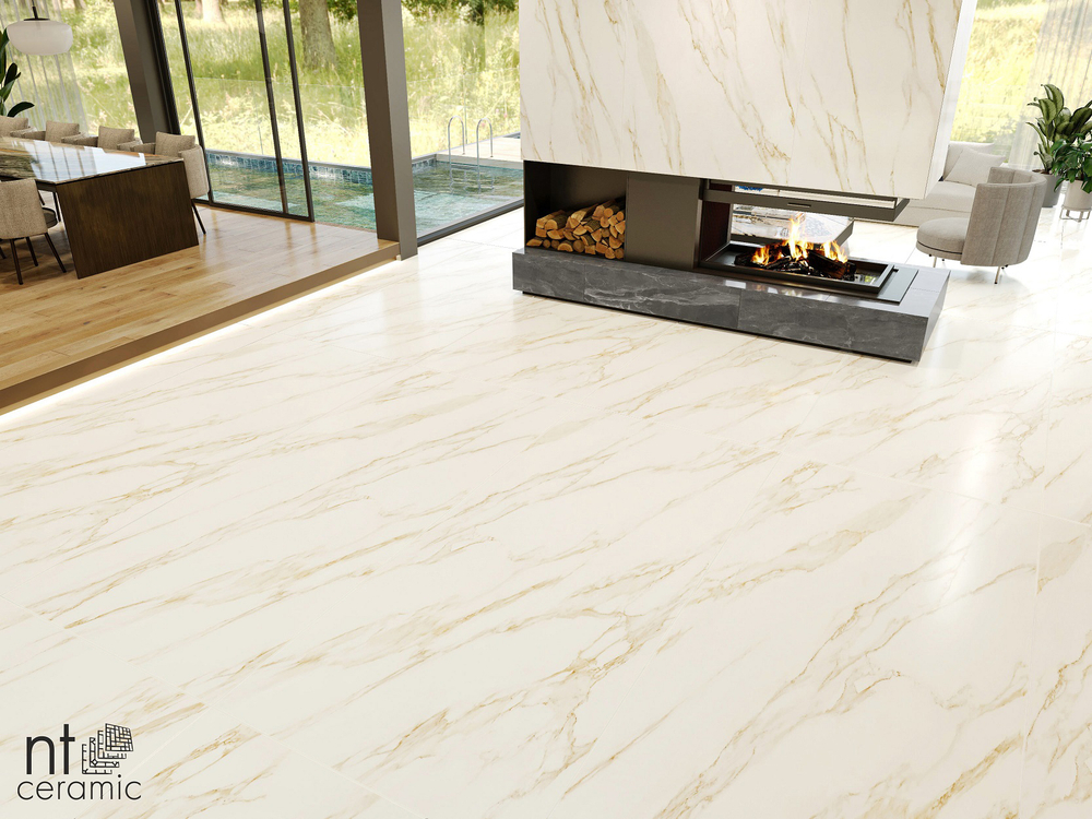 NT Ceramic Atlas Home Arabesco Gold 120x270