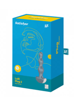 Анальная виброелочка Satisfyer Lolli-Plug 2 серая 14 см