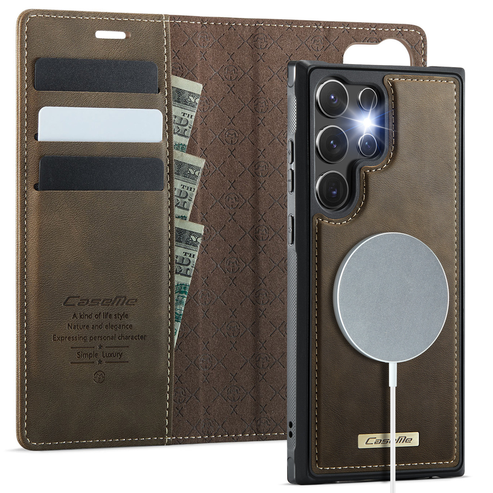 Чехол-кошелек CaseMe 2 in 1 MagSafe Samsung Galaxy S23 Ultra