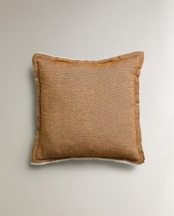 ZARA HOME НАВОЛОЧКА ДЛЯ ДЕКОРАТИВНОЙ ПОДУШКИ, ЖЕЛТО-КОРИЧНЕВЫЙ
