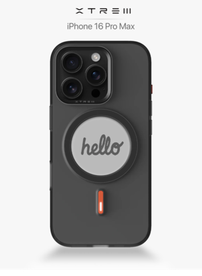 XTREM Чехол для Apple iPhone 16 Pro Max с экраном на задней панели, черный