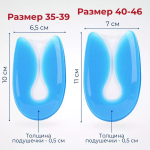 Силиконовые стельки под пятку при центральной пяточной шпоре, 1 пара