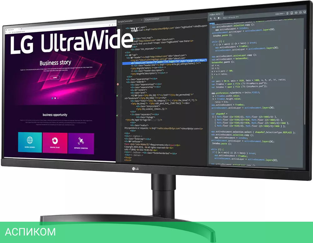 Монитор LG UltraWide 34WN750-B