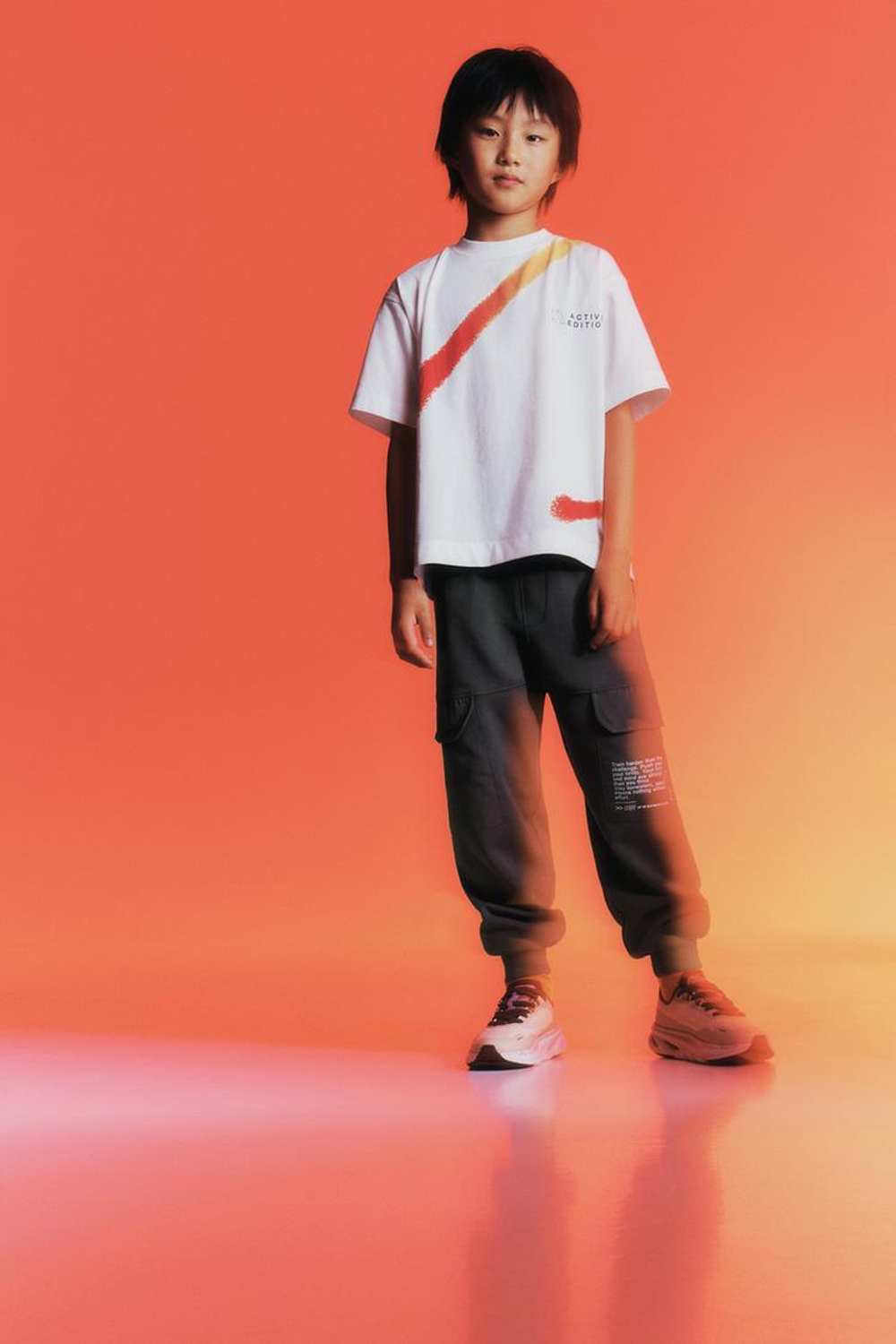 ZARA СПОРТИВНЫЕ БРЮКИ-ДЖОГГЕРЫ, СЕРЫЙ