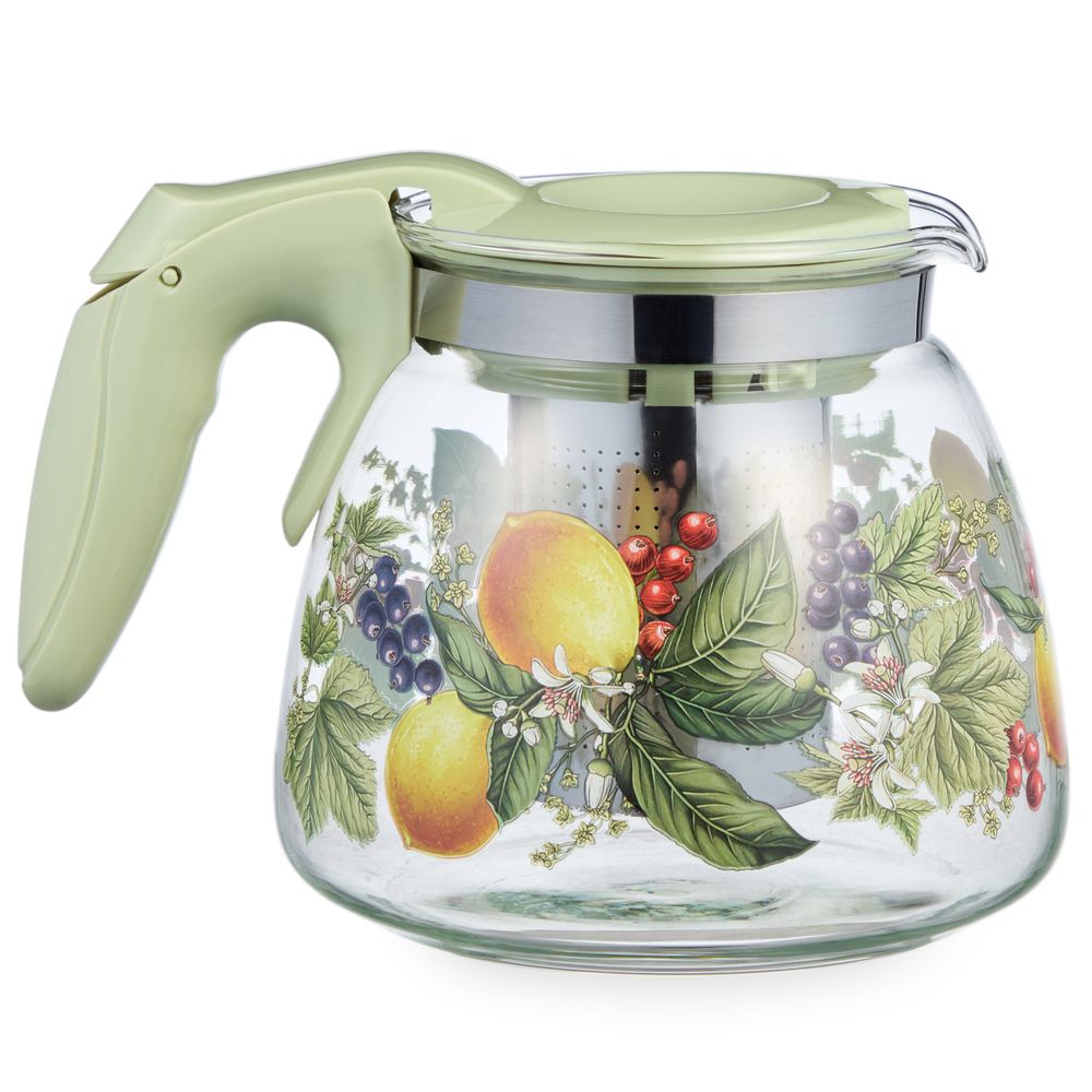 ЗАВАРОЧНЫЙ ЧАЙНИК AGNESS С ФИЛЬТРОМ "ФРУКТЫ" 900 МЛ.