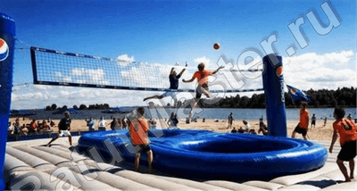 Площадка для игры в Боссабол 18*9*5 м, двухуровневый