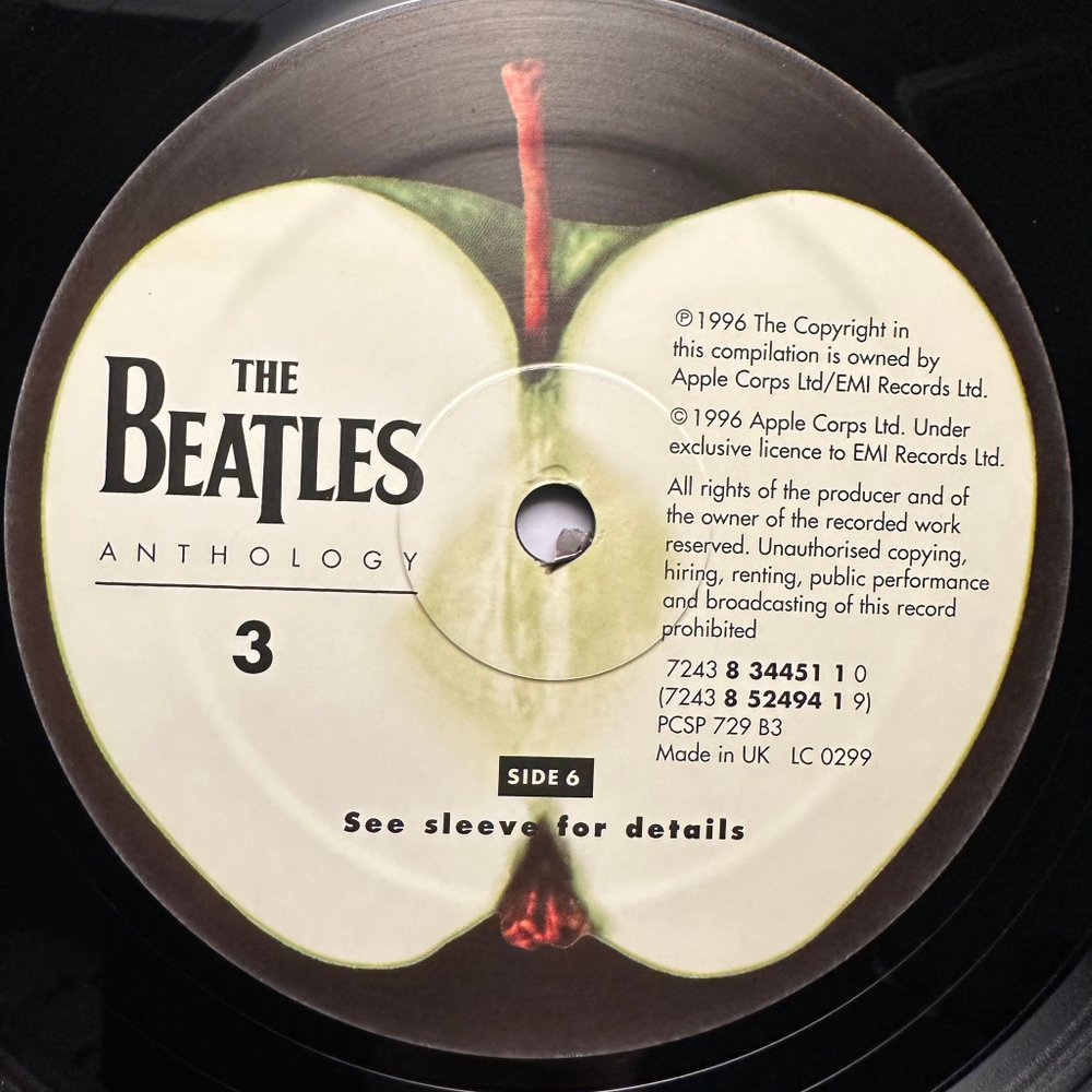 The Beatles - Anthology 3 LP (Англия 1996г.)