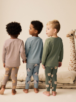 Пижама для мальчика Next K98-567, 3 шт., Хаки, Бежевый, Голубой