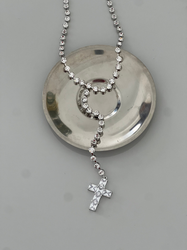 Подвеска декольте крест