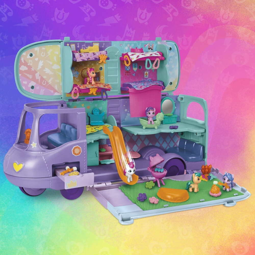 My Little Pony - Мини мир Волшебный автобус пони набор + 5 фигурок F7650 / артикул   F7650  / GTIN 5010994199197