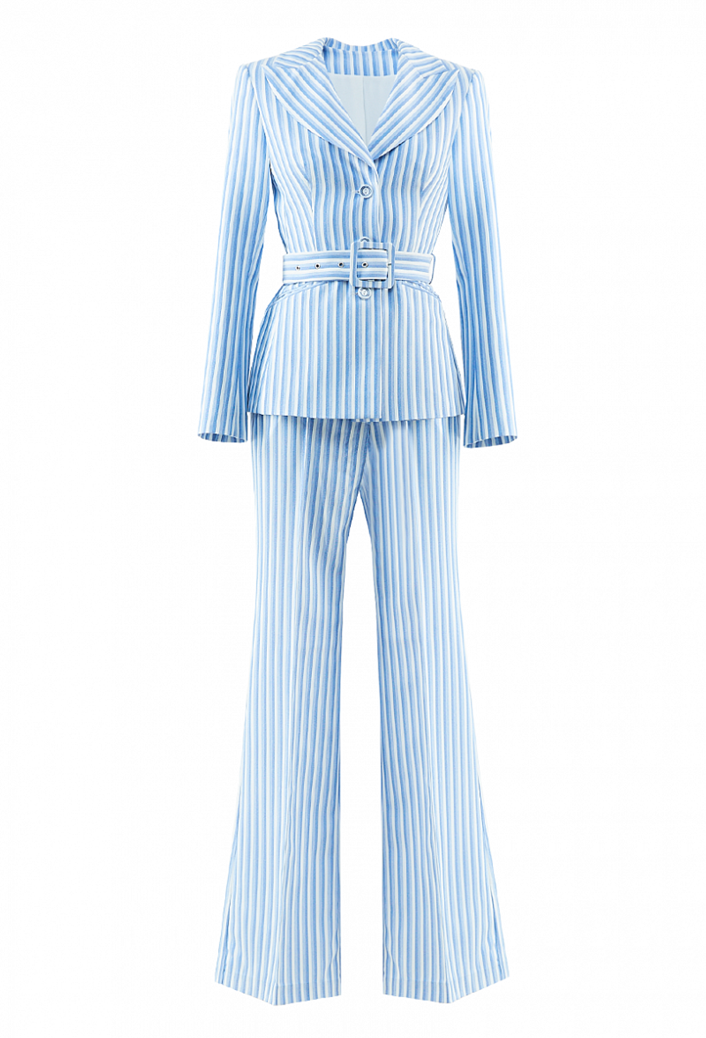 Брючный костюм голубой 33-02-20 SS