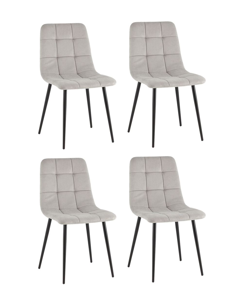 Стул Одди Original светло-серый 4 шт.