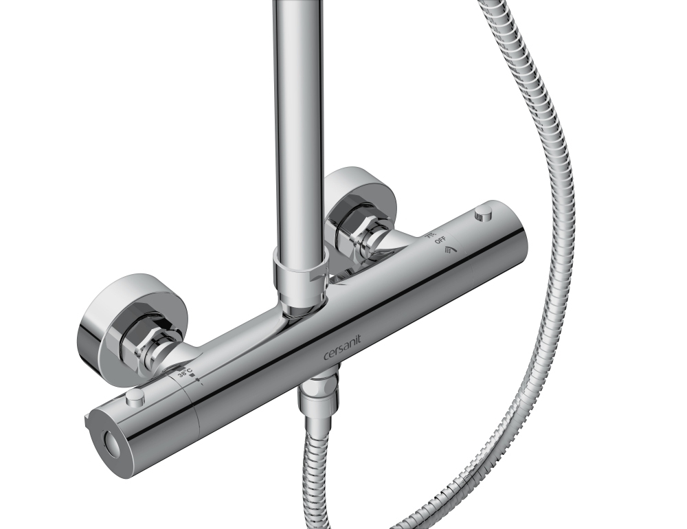 Душевая система BRASKO (смеситель термостатический) 3 режима шланг 150 металл