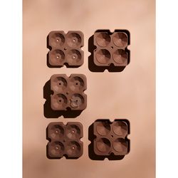 Форма для льда Ice diamond, пепельно-розовая