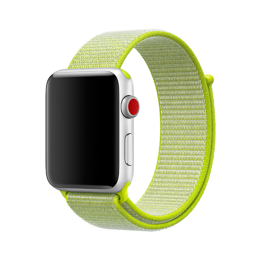 Нейлоновый ремешок Apple Watch, 38/40/41, S/M, M/L, салатовый