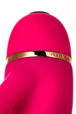 Вибратор с клиторальным стимулятором A-toys розовый 15 см