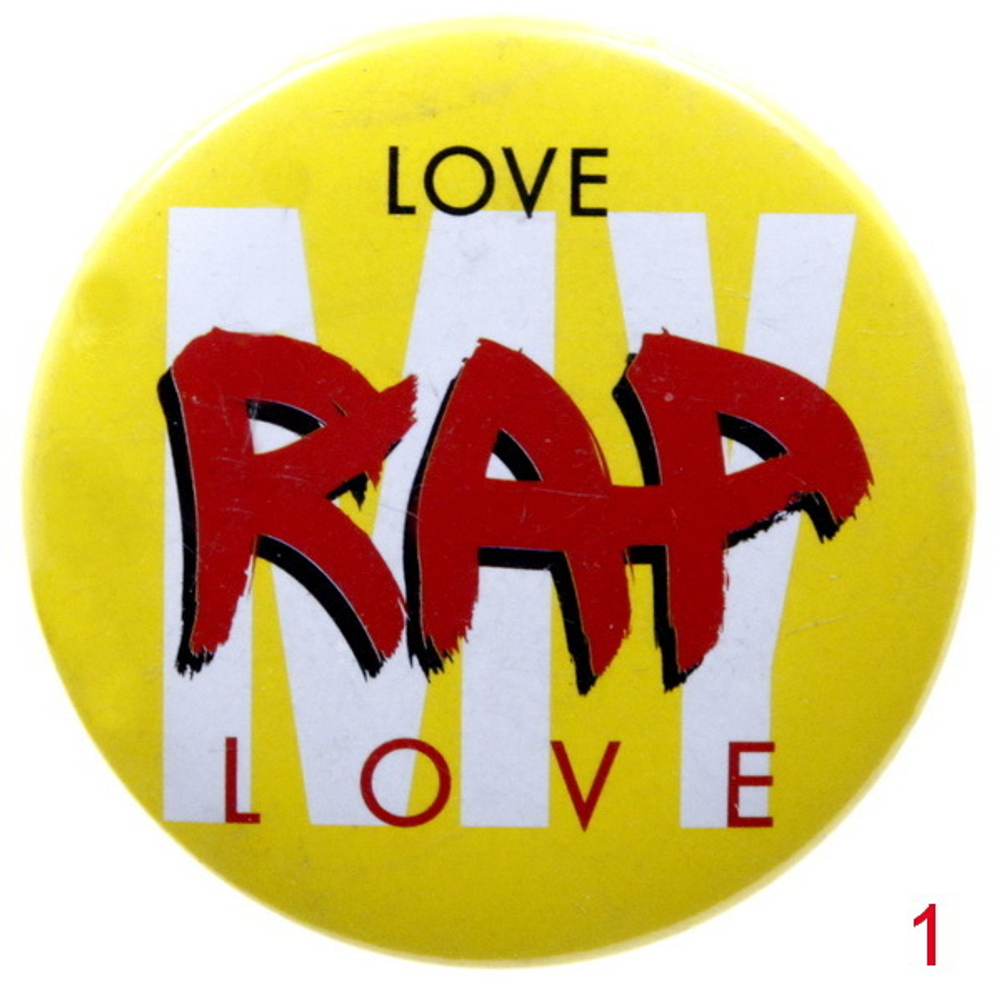 Значок I love Rap ( в ассортименте )