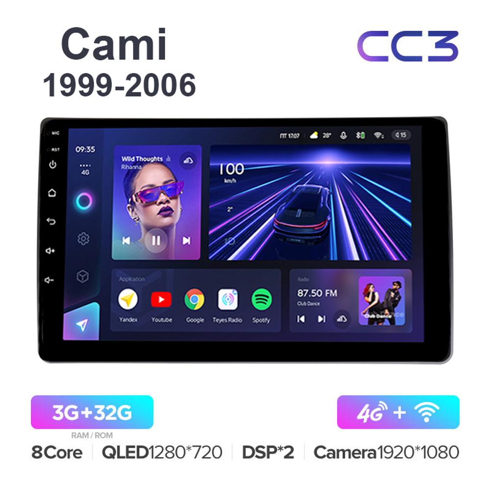 Teyes CC3 10,2"для Toyota Cami 1999-2006