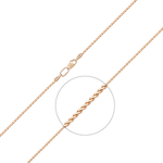 Цепь из красного золота (плетение панцирное) Артикул: 21-0137-060-1110-17