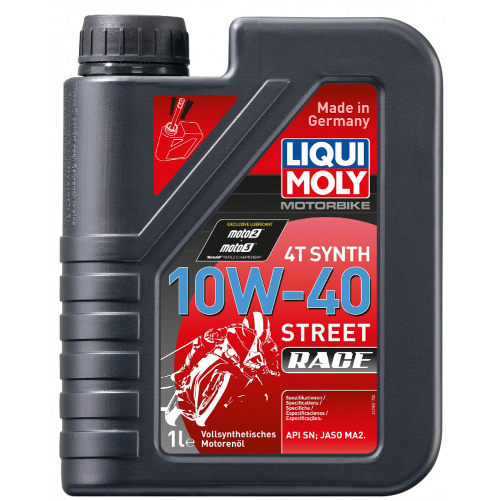 Масло 4т 10w40 HC-синт Liqui Moly Street Race 1 л.