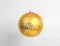 Стеклянный шар Ретро 95 мм.,золотой, Ёлочка (С693/1)