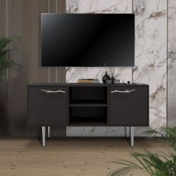 Тумба под ТВ Арт Колор matte 117см Стайл Сильвер Терпкий коричневый матовый