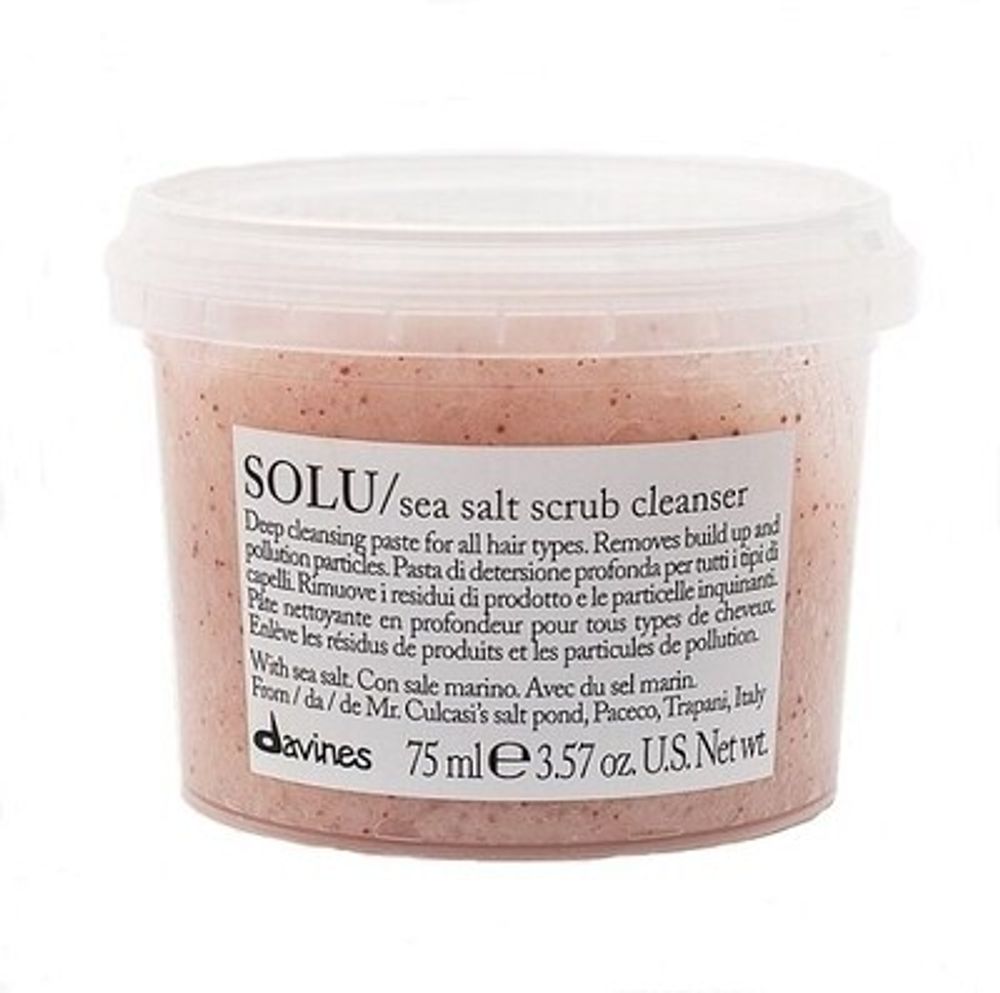 Скраб для кожи головы Davines SOLU/Sea Salt Scrub Cleanser для глубокого  очищения всех типов волос 75 мл - купить по выгодной цене | Verona.kz