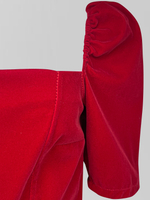 Платье велюровое Monica короткое на молнии сзади однотонное