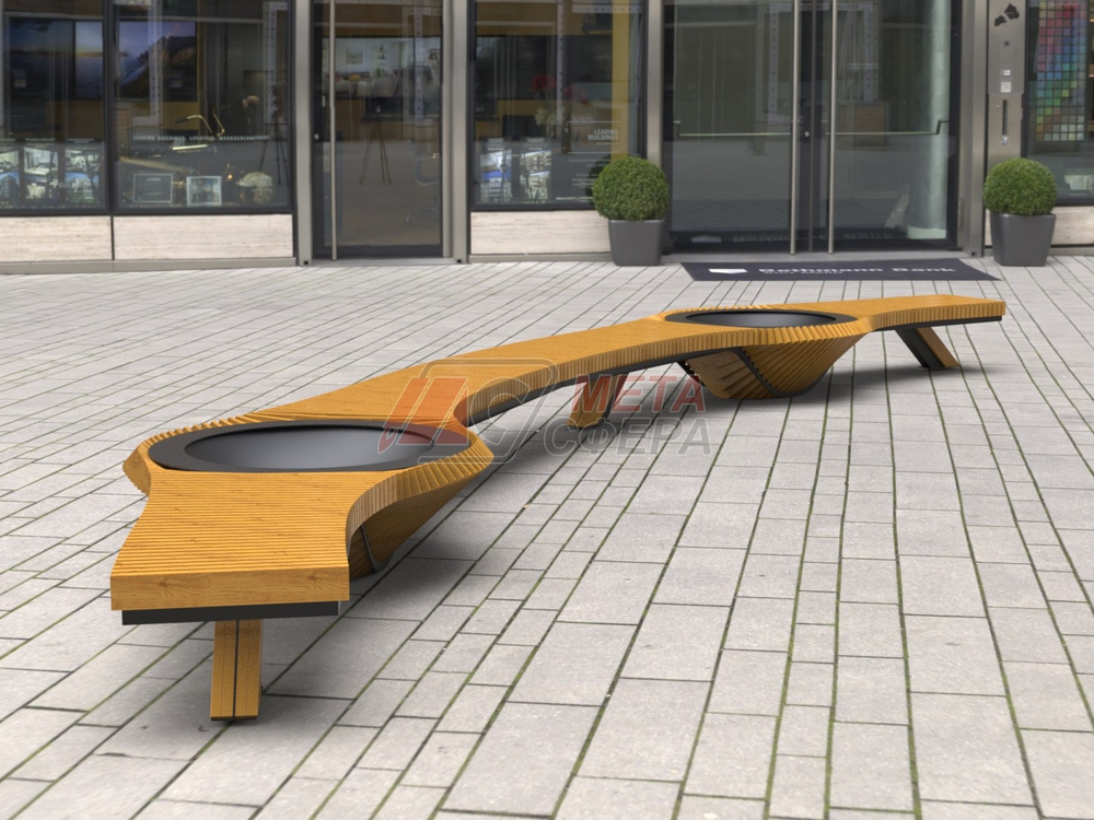 Лавка с цветочницами Botanic Twist