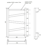 Полотенцесушитель водяной Point Феникс PN15156B П5 500x600, черный