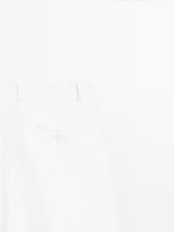 Massimo Dutti Длинные струящиеся бермуды - STUDIO, белый