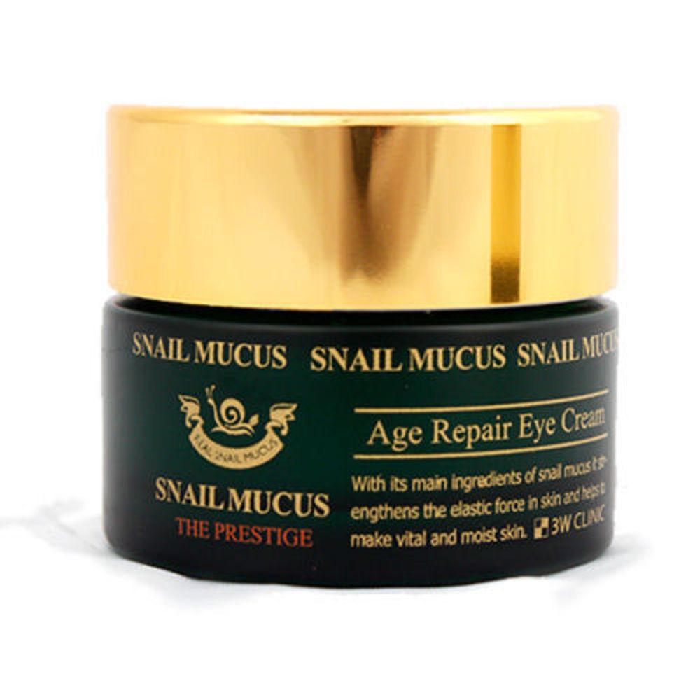 3W Clinic Snail Mucus Age Repair Eye Cream крем для глазного контура омолаживающий