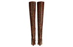 Bottega Veneta Canalazzo Over the knee Boots 10cm Women"s Brown