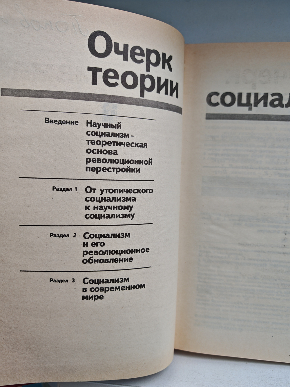 Очерк теории социализма