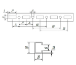 Профиль монтажный ТМС Rail MC1 - 30/20/1.8 - 2000 мм
