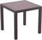 Пластиковый стол Orlando 80х80 коричневый