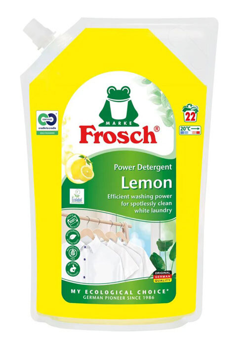 Гель для стирки Frosch Lemon дой-пак 1,5 л