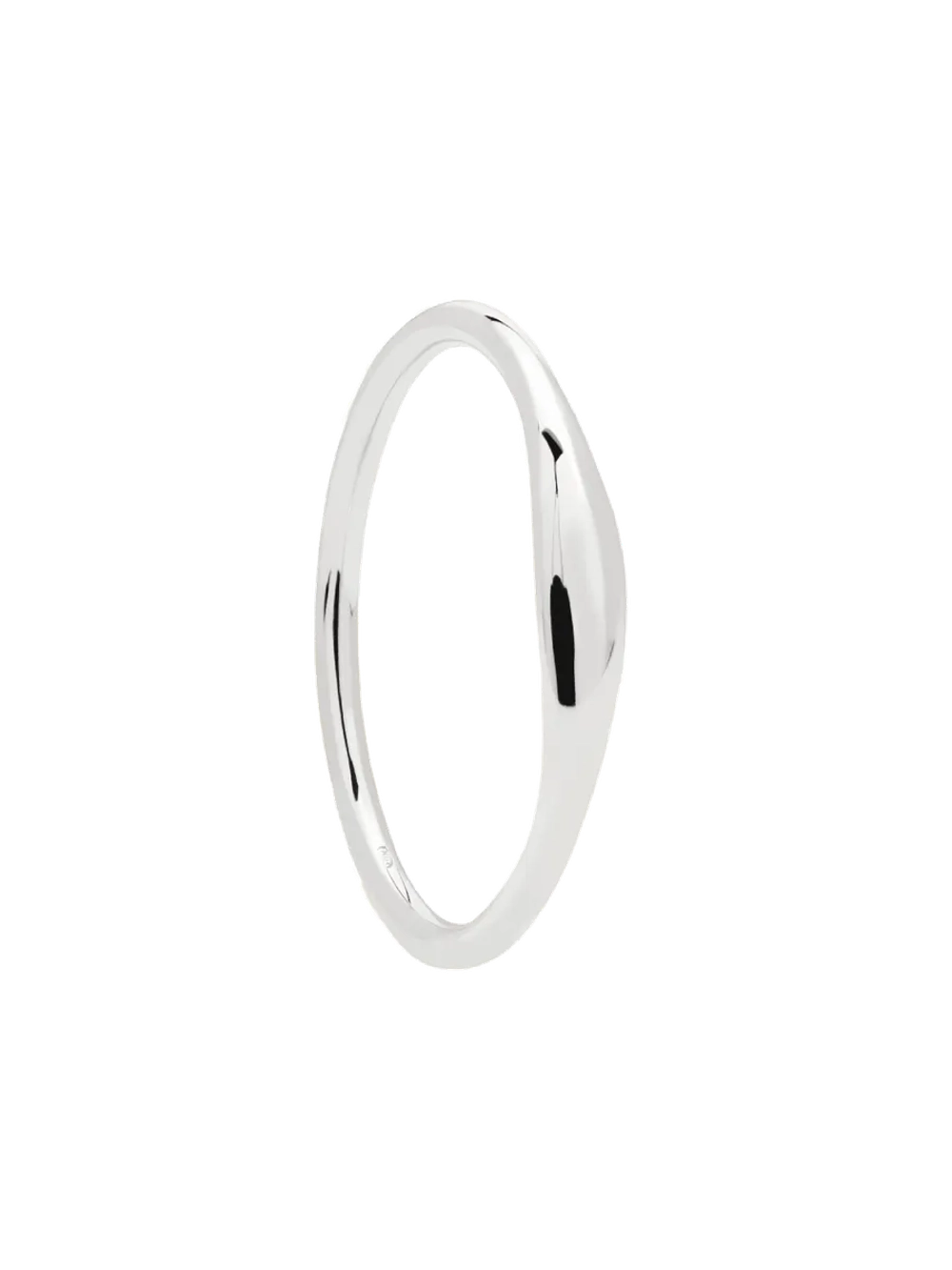 Кольцо Wave Белое золото 750 пробы