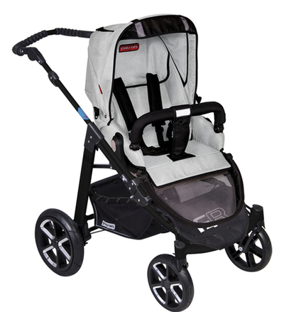 Детская прогулочная  коляска Patron Fenix 4C-B (черная рама)