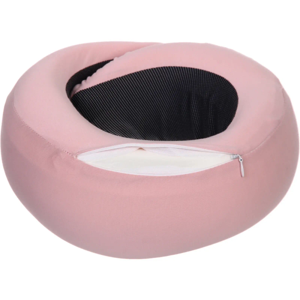 Подушка дорожная «TRIP - Sleep», мемори-эффект, цвет розовый