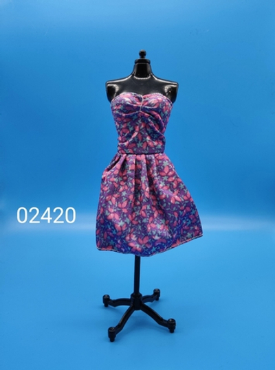 Одежда для куклы Барби винтаж платье 02420