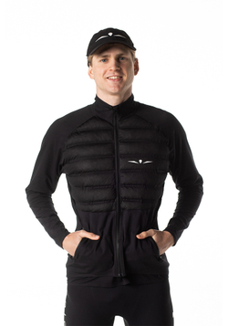 ЛОНГСЛИВ С ПУХОВОЙ ВСТАВКОЙ МУЖСКОЙ LONG SLEEVE DOWN PUFFER | BLACK